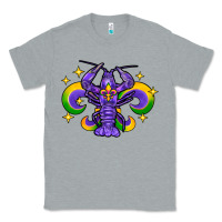 Heather Grey mardi gras crawfish Classic Tee - FaDigitalArtStudio