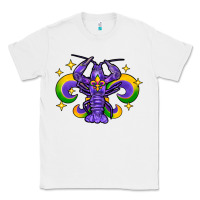 White mardi gras crawfish Classic Tee - FaDigitalArtStudio