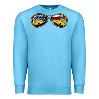 Ocean Blue Bus Driver Sunglasses Premium Sweatshirt - Jasminsmagicworld