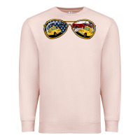 Pale Pink Bus Driver Sunglasses Premium Sweatshirt - Jasminsmagicworld