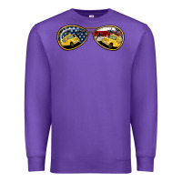 Purple Bus Driver Sunglasses Premium Sweatshirt - Jasminsmagicworld