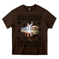 Chocolate Brown merry christmas shitters full Heavy Core Tee - artisFamous