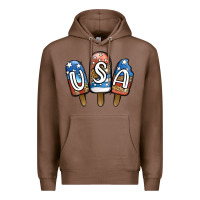 Chestnut USA Patriotic Leopard Popsicles Premium Hoodie - Jasminsmagicworld
