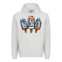 Dove Grey USA Patriotic Leopard Popsicles Premium Hoodie - Jasminsmagicworld