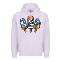 Lilac USA Patriotic Leopard Popsicles Premium Hoodie - Jasminsmagicworld