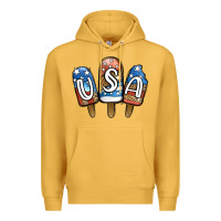 Mustard USA Patriotic Leopard Popsicles Premium Hoodie - Jasminsmagicworld