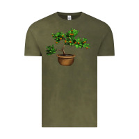 Vintage Olive Guava Tree Bonsai Illustrations Vintage Tee - LillyAllenDesigns