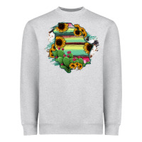 Heather Grey Chihuahua State Of Mexico Map Heavyweight Sweatshirt - RanaPortraitStore