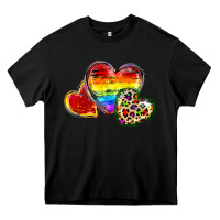 Black Pride hearts Heavy Core Tee - FaDigitalArtStudio