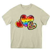 Mossy Pride hearts Heavy Core Tee - FaDigitalArtStudio