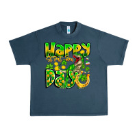 Midnight Navy Happy St Patricks Rex Day Urban Heavy Tee - CowhideDigitalArt