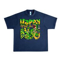 Navy Happy St Patricks Rex Day Urban Heavy Tee - CowhideDigitalArt