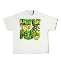 Pistachio Happy St Patricks Rex Day Urban Heavy Tee - CowhideDigitalArt