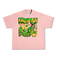 Salmon Happy St Patricks Rex Day Urban Heavy Tee - CowhideDigitalArt