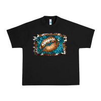 Black Football Lips Urban Heavy Tee - Jasminsmagicworld