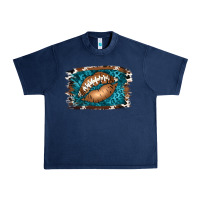 Navy Football Lips Urban Heavy Tee - Jasminsmagicworld