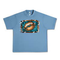 Pebble Blue Football Lips Urban Heavy Tee - Jasminsmagicworld