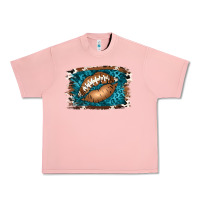 Salmon Football Lips Urban Heavy Tee - Jasminsmagicworld