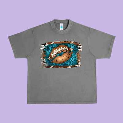 Football Lips Urban Heavy Tee Designed By Jasminsmagicworld