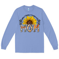 Colony Blue mom sunflower Long Sleeve Tee - RacoonDesign