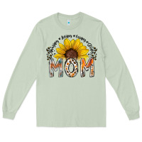 Matcha mom sunflower Long Sleeve Tee - RacoonDesign