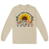 Mushroom mom sunflower Long Sleeve Tee - RacoonDesign