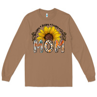 Toasted Coconut mom sunflower Long Sleeve Tee - RacoonDesign