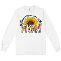 White mom sunflower Long Sleeve Tee - RacoonDesign