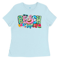 Baby Blue Besch Life Ladies Tee - CowhideDigitalArt