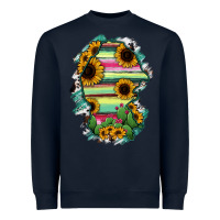 Navy Coahuila State Of Mexico Map Heavyweight Sweatshirt - RanaPortraitStore