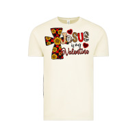 Vintage Arctic Jesus is My Valentine Cross Vintage Tee - CowhideDigitalArt