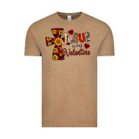 Vintage Coffee Jesus is My Valentine Cross Vintage Tee - CowhideDigitalArt