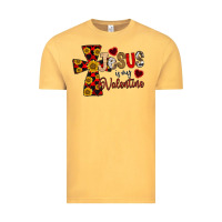 Vintage Mustard Jesus is My Valentine Cross Vintage Tee - CowhideDigitalArt