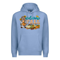 Colony Blue welcome fall gnome Premium Hoodie - BarkalooDesign