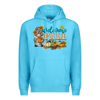 Ocean Blue welcome fall gnome Premium Hoodie - BarkalooDesign