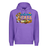 Purple welcome fall gnome Premium Hoodie - BarkalooDesign