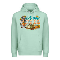 Seafoam welcome fall gnome Premium Hoodie - BarkalooDesign