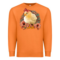 Carrot Chick With Flowers Feopard Premium Sweatshirt - Jasminsmagicworld