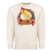 Sandshell Chick With Flowers Feopard Premium Sweatshirt - Jasminsmagicworld