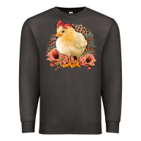 Smoke Chick With Flowers Feopard Premium Sweatshirt - Jasminsmagicworld