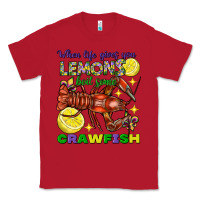 Red When life gives you lemons boil some crawfish Classic Tee - FaDigitalArtStudio