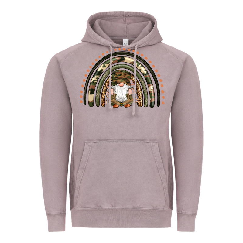 Camouflage Gnomes Rainbow Vintage Hoodie by Artiststas | Teevron