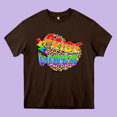 Pride Vibes Heavy Core Tee Designed By Fadigitalartstudio