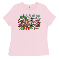 Bubblegum Pink 2023 Happy New Year Ladies Tee - CowhideDigitalArt
