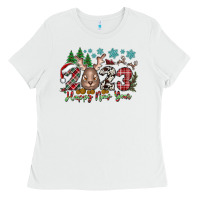 White 2023 Happy New Year Ladies Tee - CowhideDigitalArt