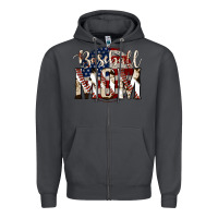 Smoke baseball mom Zipper Hoodie - Jasminsmagicworld