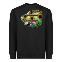 Black Colima State Of Mexico Map Heavyweight Sweatshirt - RanaPortraitStore