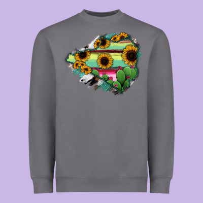 Colima State Of Mexico Map Heavyweight Sweatshirt Designed By Ranaportraitstore