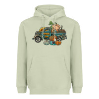 Matcha western pumpkin farm truck Heavyweight Hoodie - RanaPortraitStore