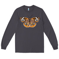 Smoke Common Buckeye Butterfly Long Sleeve Tee - LillyAllenDesigns